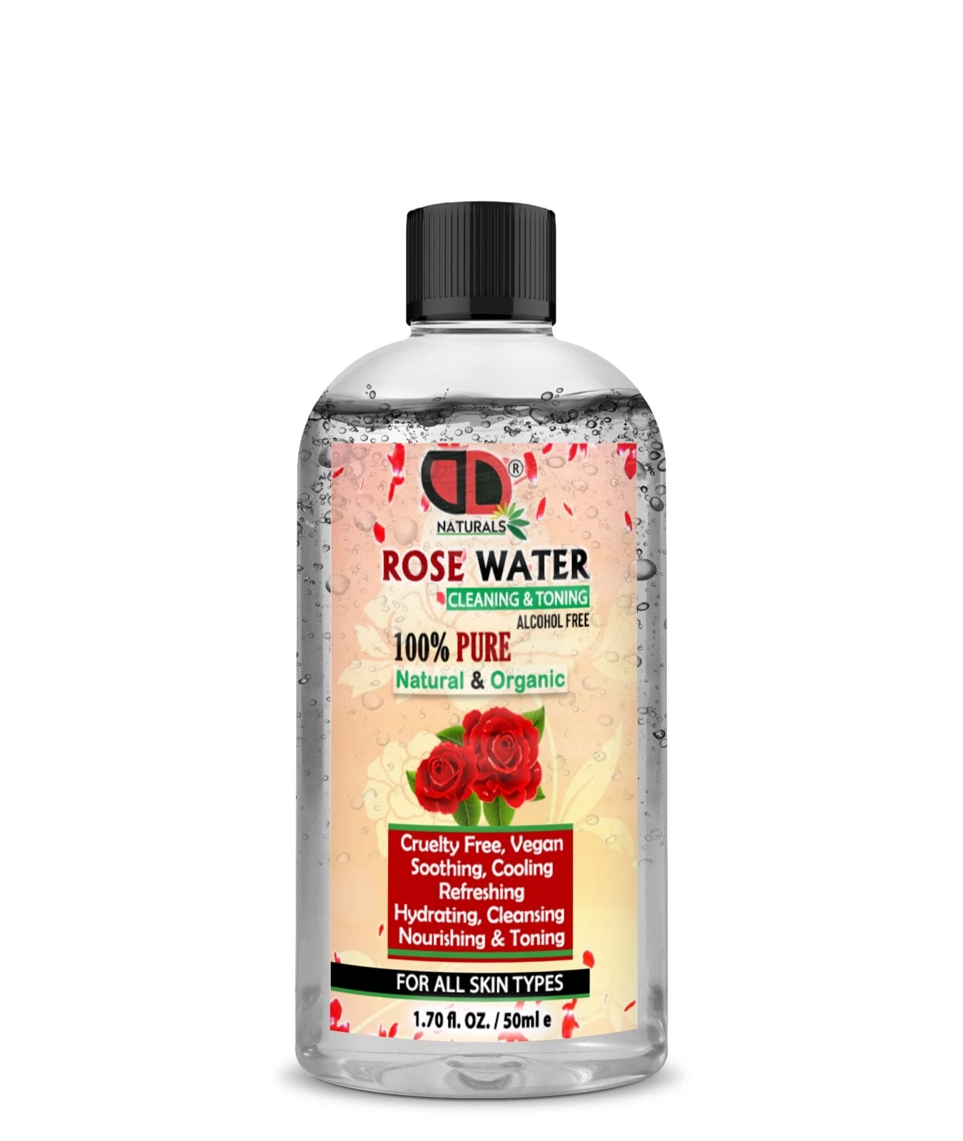 100% Pure Natural Organic Rose Water Toner Cleanser, Moisturiser For Fresh Face, view 7