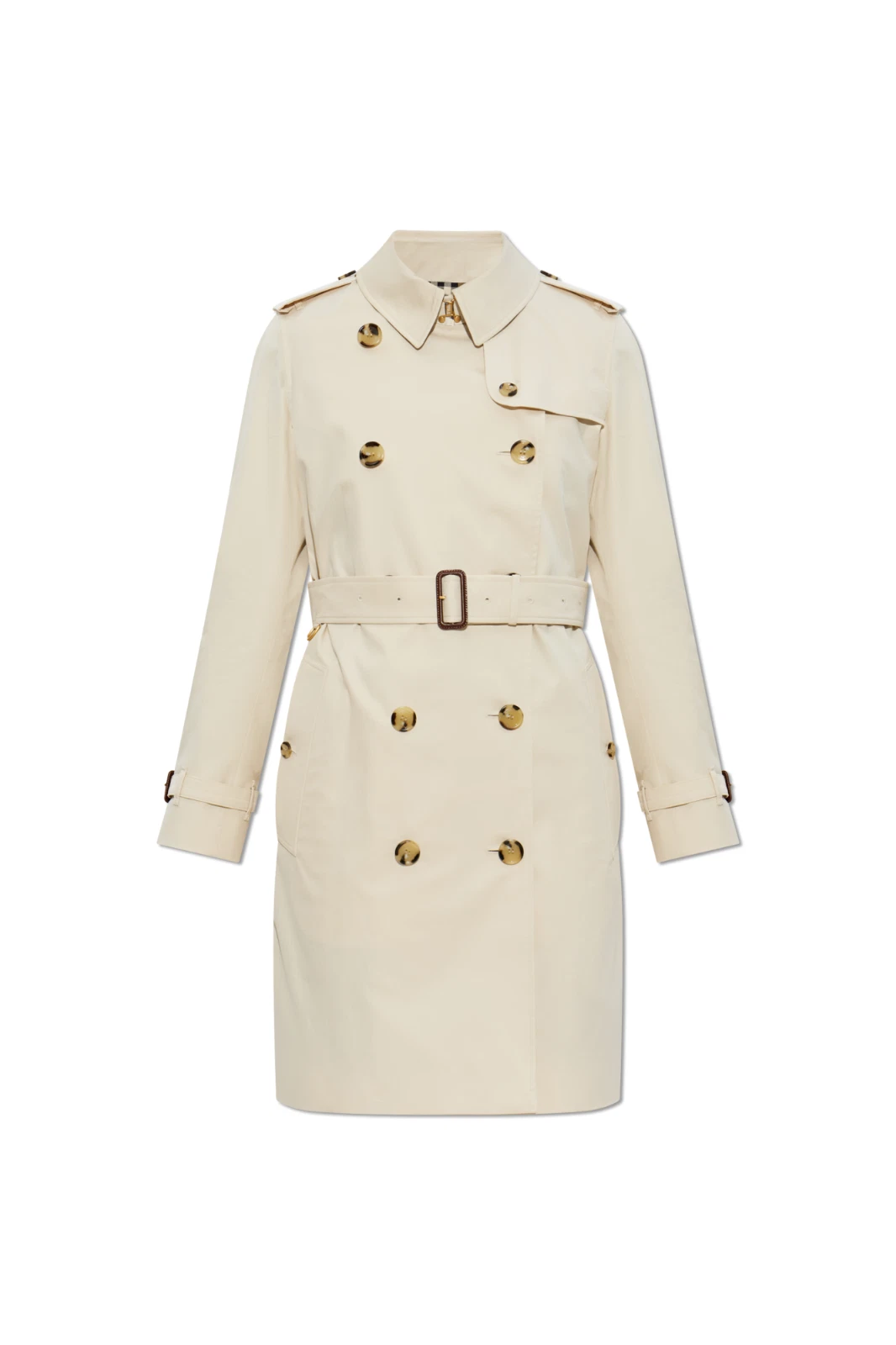 BURBERRY Cream Cotton Kensington Trench Coat New And Authentic
