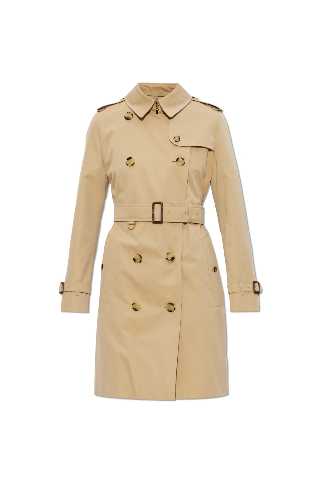 BURBERRY Beige Cotton Kensington Trench Coat New And Authentic