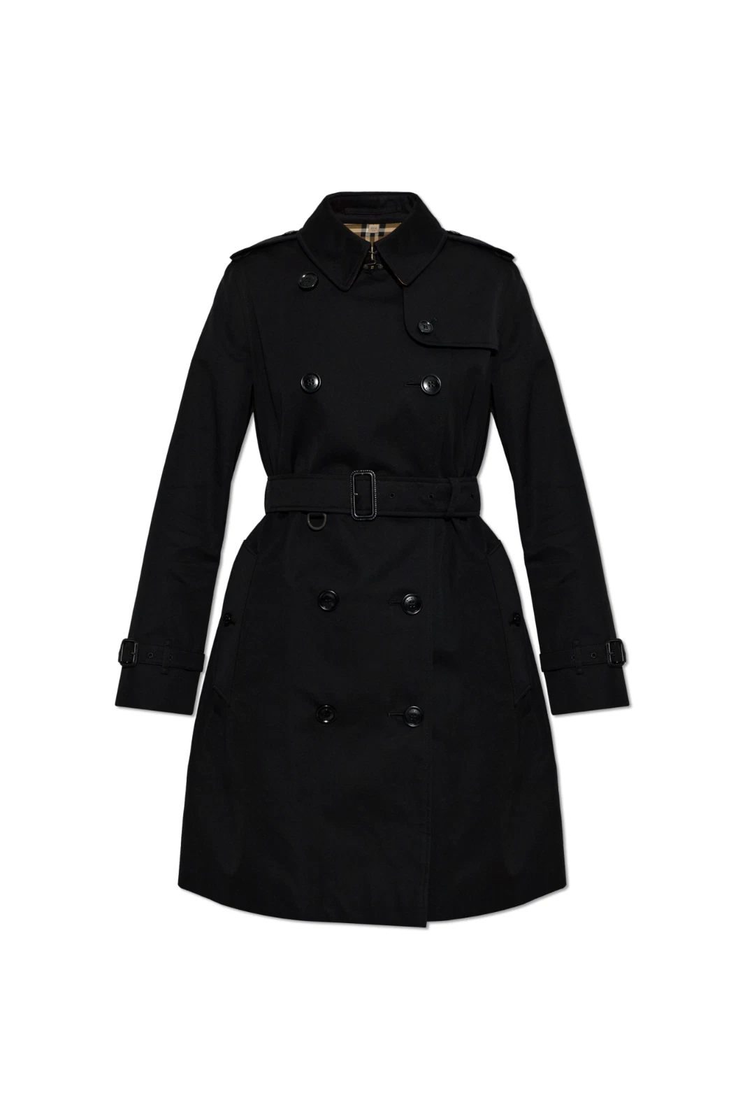 BURBERRY Kensington Black Trench Coat New And Authentic