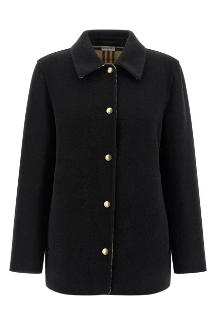 BURBERRY Blue Wool Coat New And Authentic