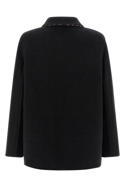 BURBERRY Blue Wool Coat New And Authentic