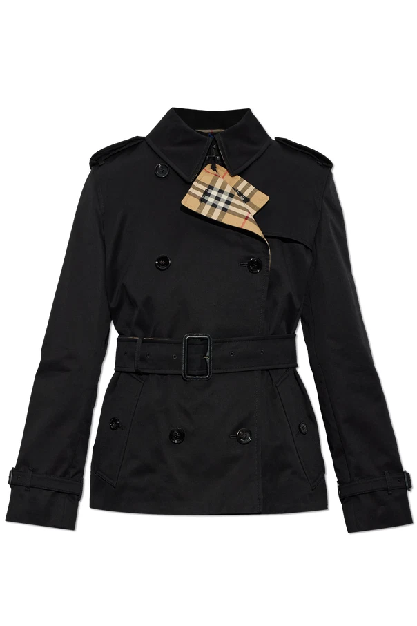 BURBERRY Lakefield Black Short Trench Coat New & Authentic