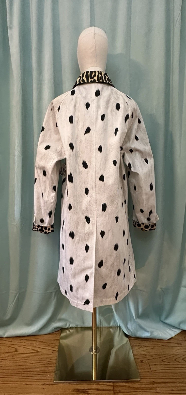 Burberry Carrington Car Coat Animal Print US Size 4 New with Tags