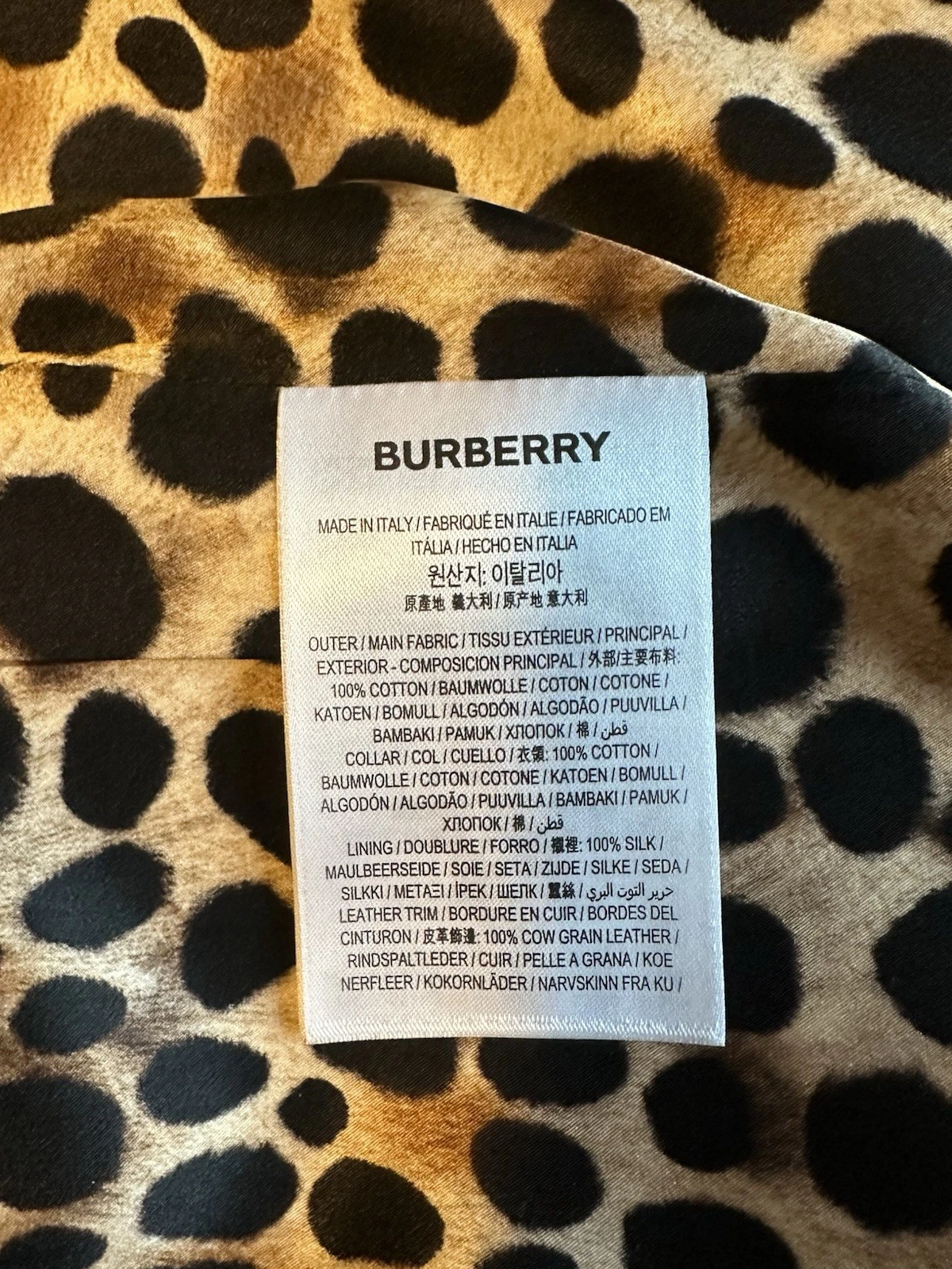 Burberry Carrington Car Coat Animal Print US Size 4 New with Tags, view 10