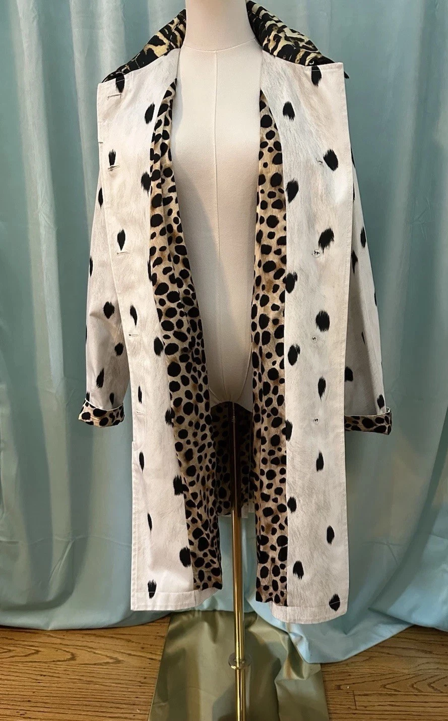 Burberry Carrington Car Coat Animal Print US Size 4 New with Tags, view 4