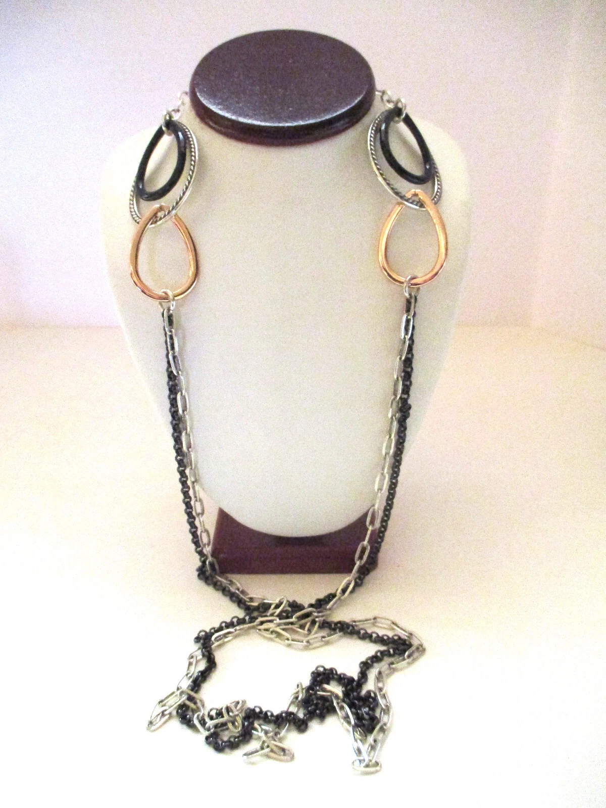 Brighton "NEPTUNE'S RINGS" (2) Necklace-Earring-Bracelet Set ($342) NWT/Pouch, view 4