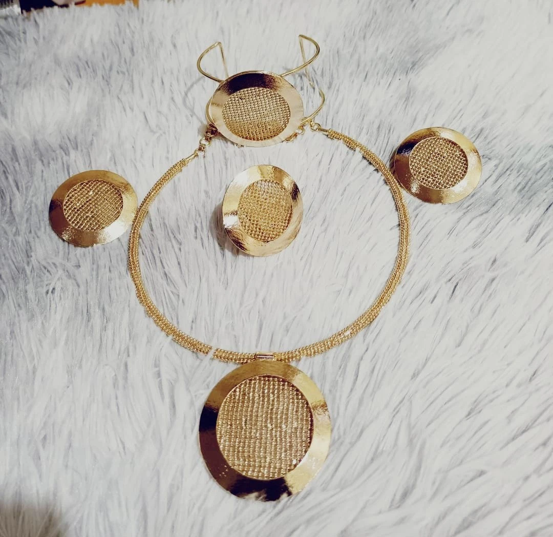 Brazilian 100% Gold Plated Four Set