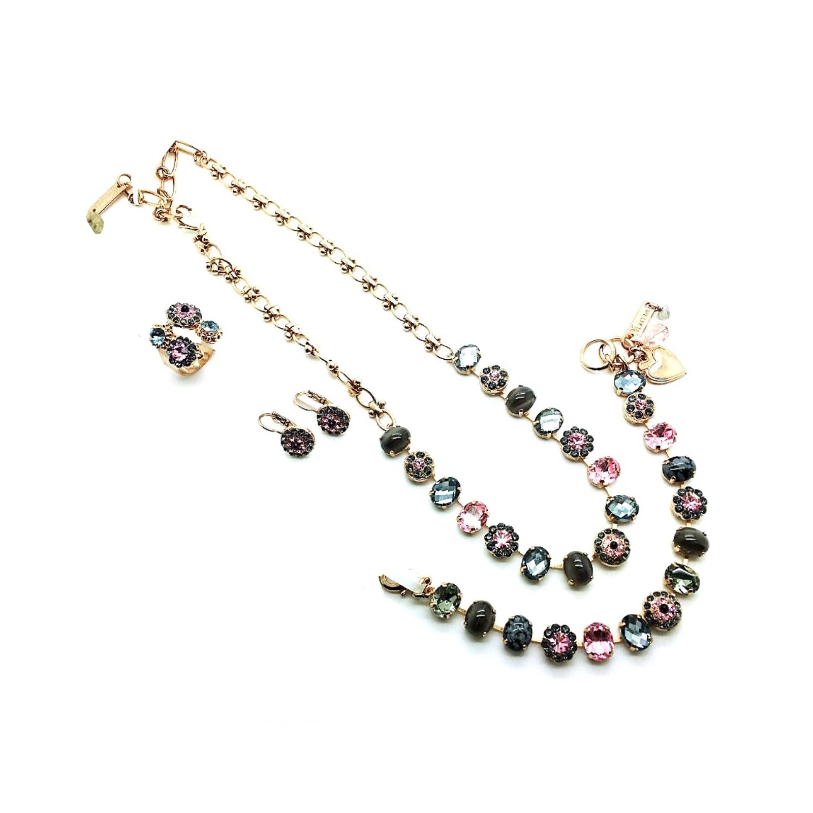 Jewelry Set By Mariana Woman Necklace, Bracelet, Earrings and Ring Rich Swaro..., view 3
