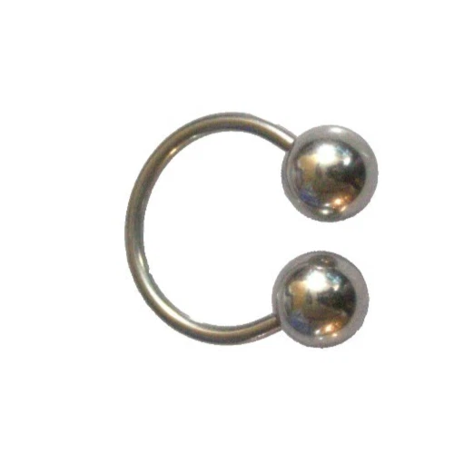 Big Ball 6mm 14g 7/16 SS 316L Septum Ear Helix Eyebrow Ring Sizzling Hot Fashion, view 2
