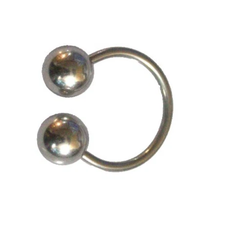 Big Ball 6mm 14g 7/16 SS 316L Septum Ear Helix Eyebrow Ring Sizzling Hot Fashion, view 3