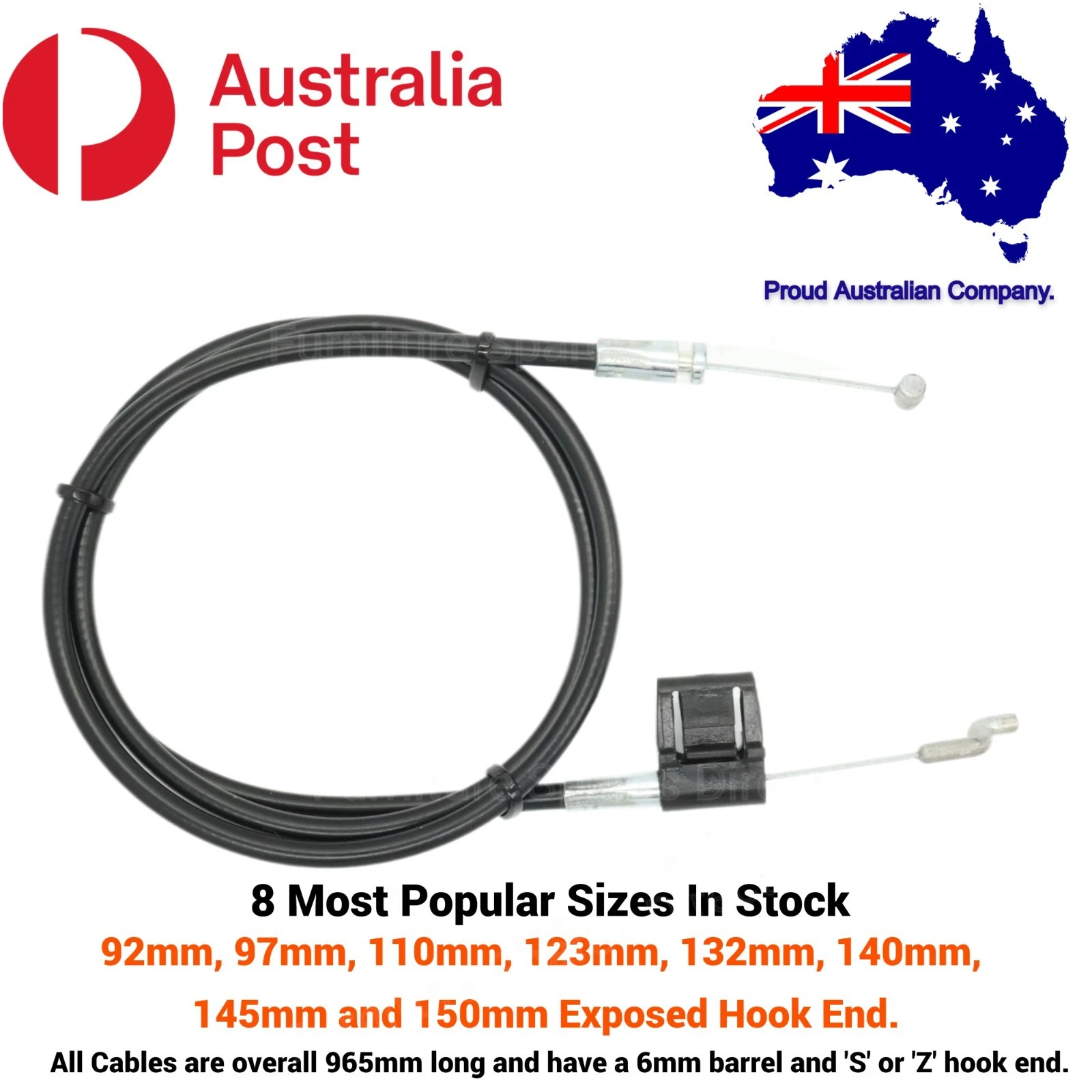 Brand New Quality Recliner Release Cable For Chair & Sofas - All Size Available, view 8