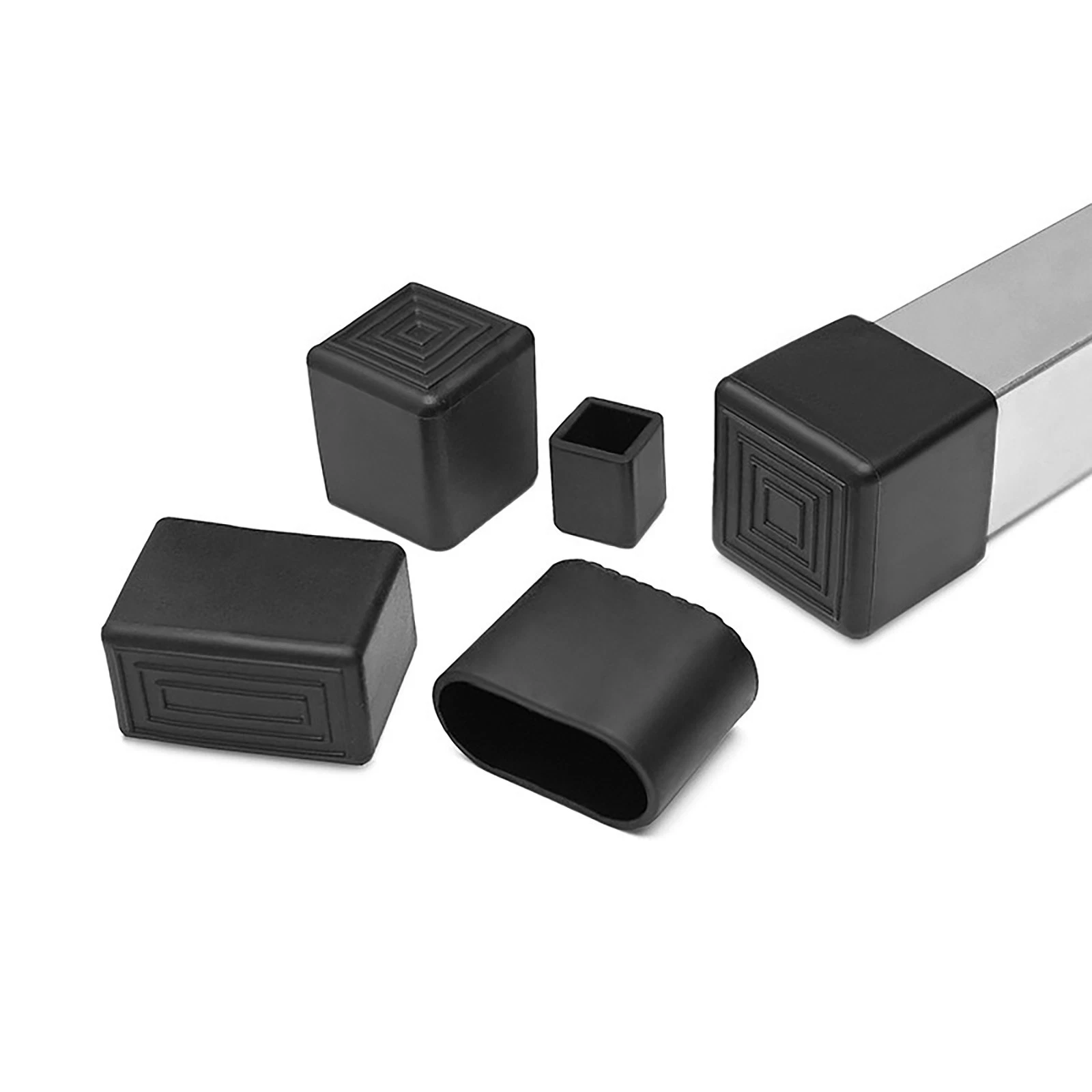 Round Square Rectangular Ferrules Furniture Feet Chair Leg Caps Bungs Rubber