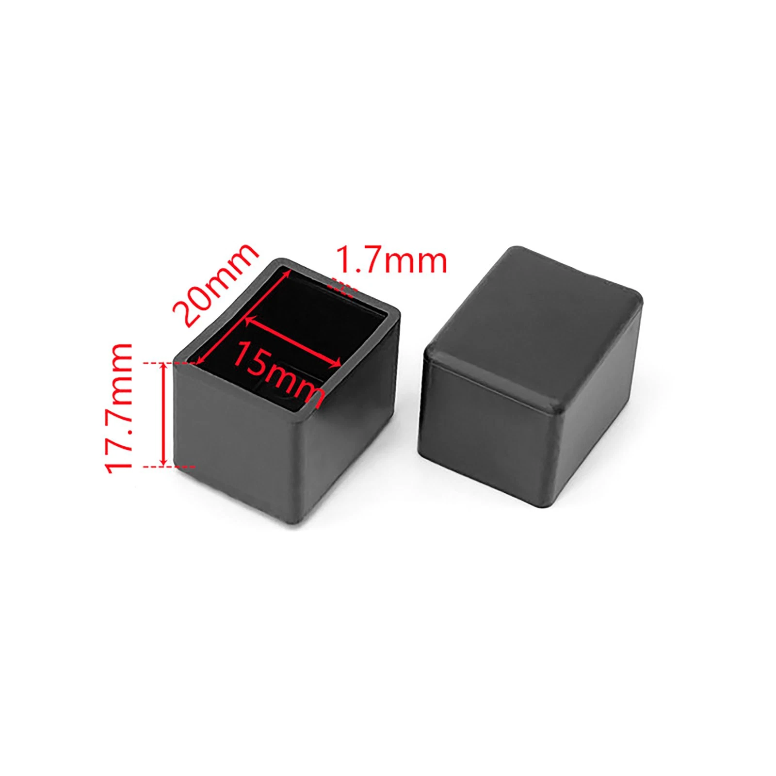 Round Square Rectangular Ferrules Furniture Feet Chair Leg Caps Bungs Rubber, view 22