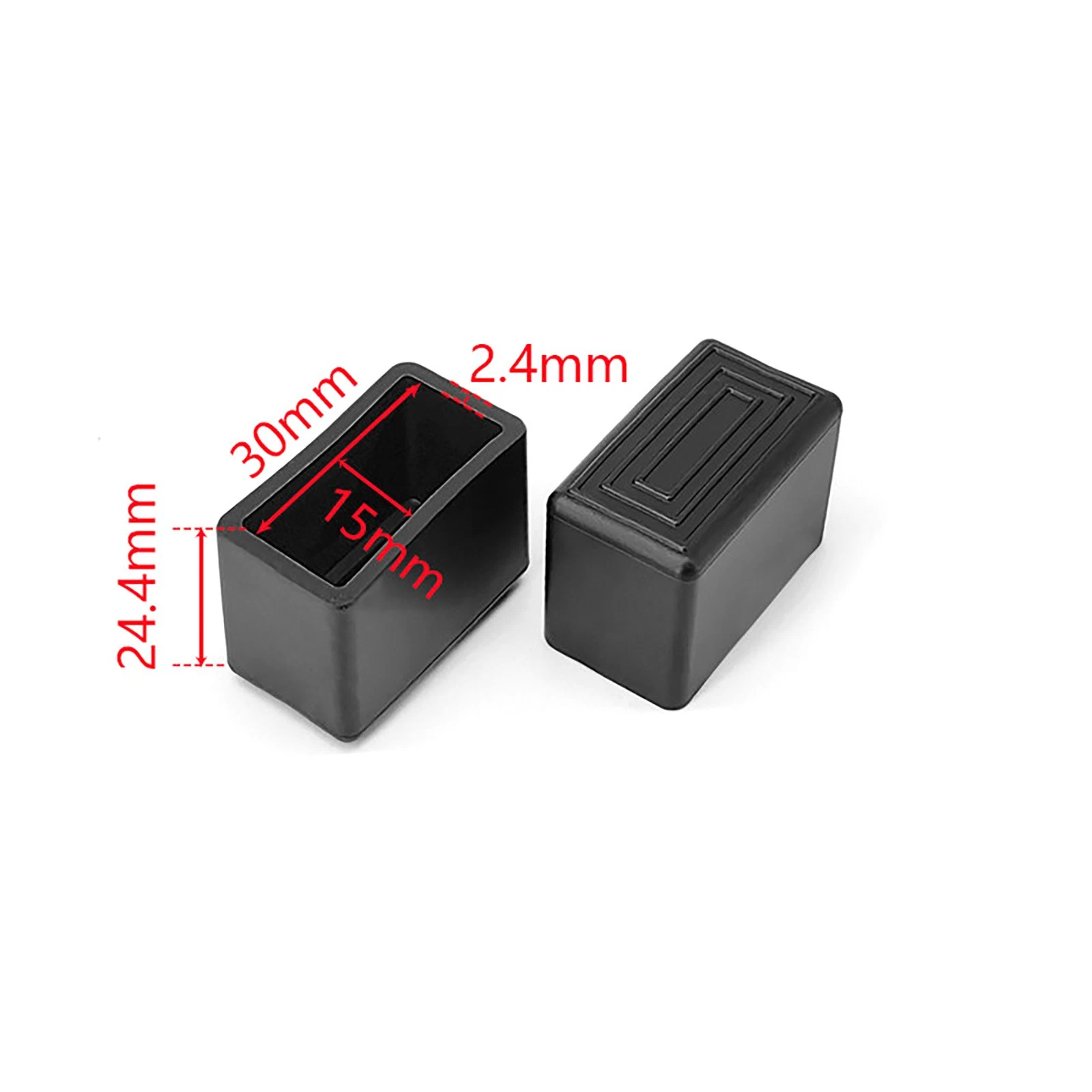 Round Square Rectangular Ferrules Furniture Feet Chair Leg Caps Bungs Rubber, view 23