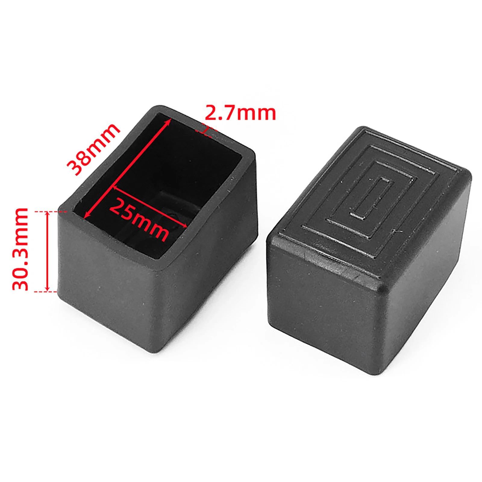 Round Square Rectangular Ferrules Furniture Feet Chair Leg Caps Bungs Rubber, view 26
