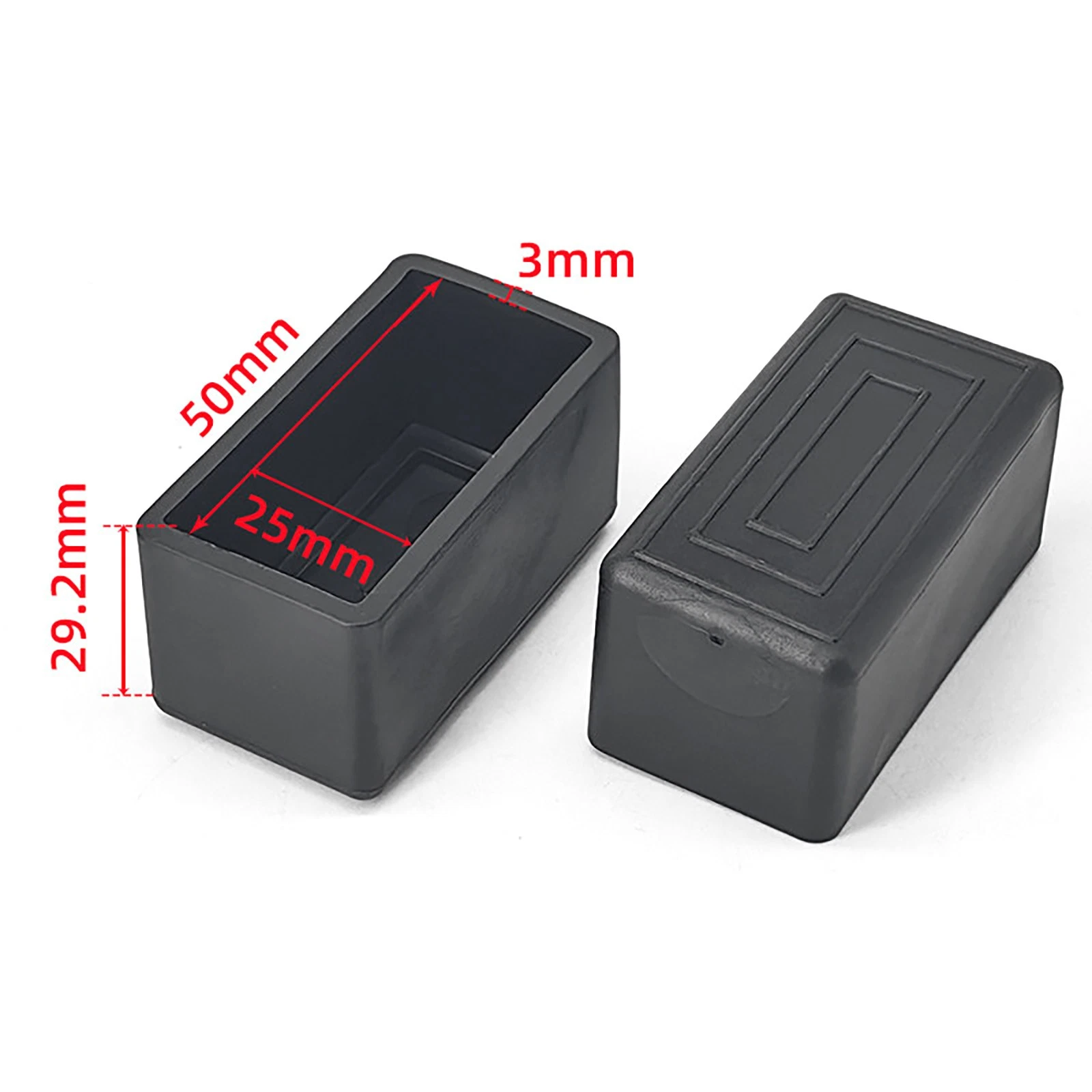 Round Square Rectangular Ferrules Furniture Feet Chair Leg Caps Bungs Rubber, view 27