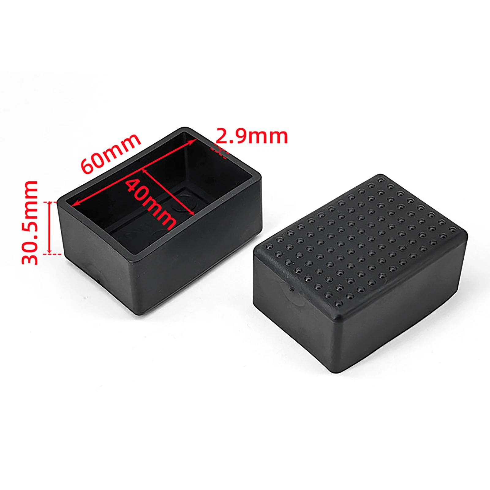 Round Square Rectangular Ferrules Furniture Feet Chair Leg Caps Bungs Rubber, view 31