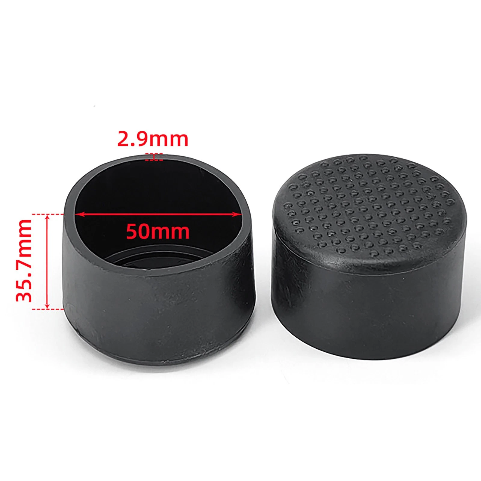 Round Square Rectangular Ferrules Furniture Feet Chair Leg Caps Bungs Rubber, view 32