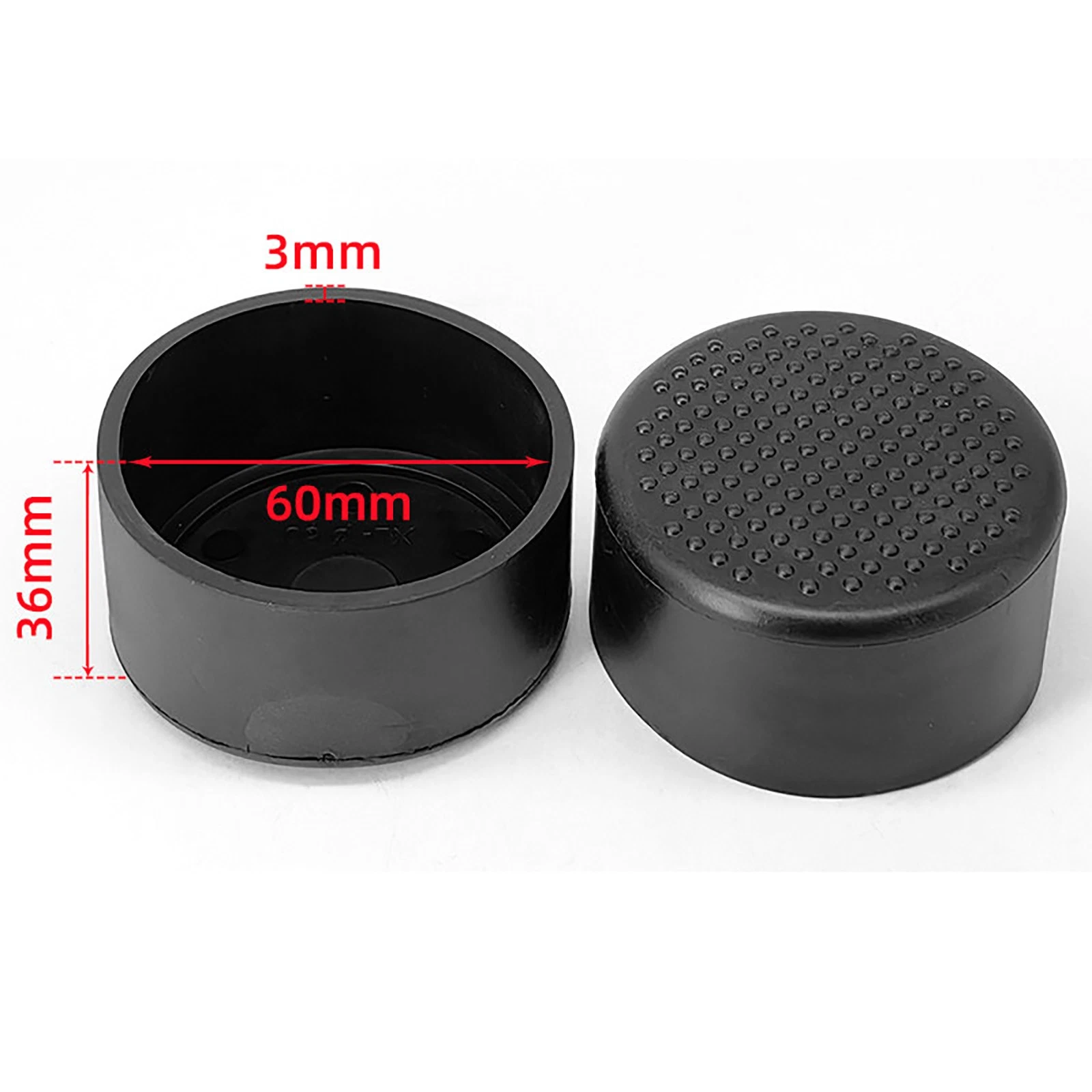 Round Square Rectangular Ferrules Furniture Feet Chair Leg Caps Bungs Rubber, view 33