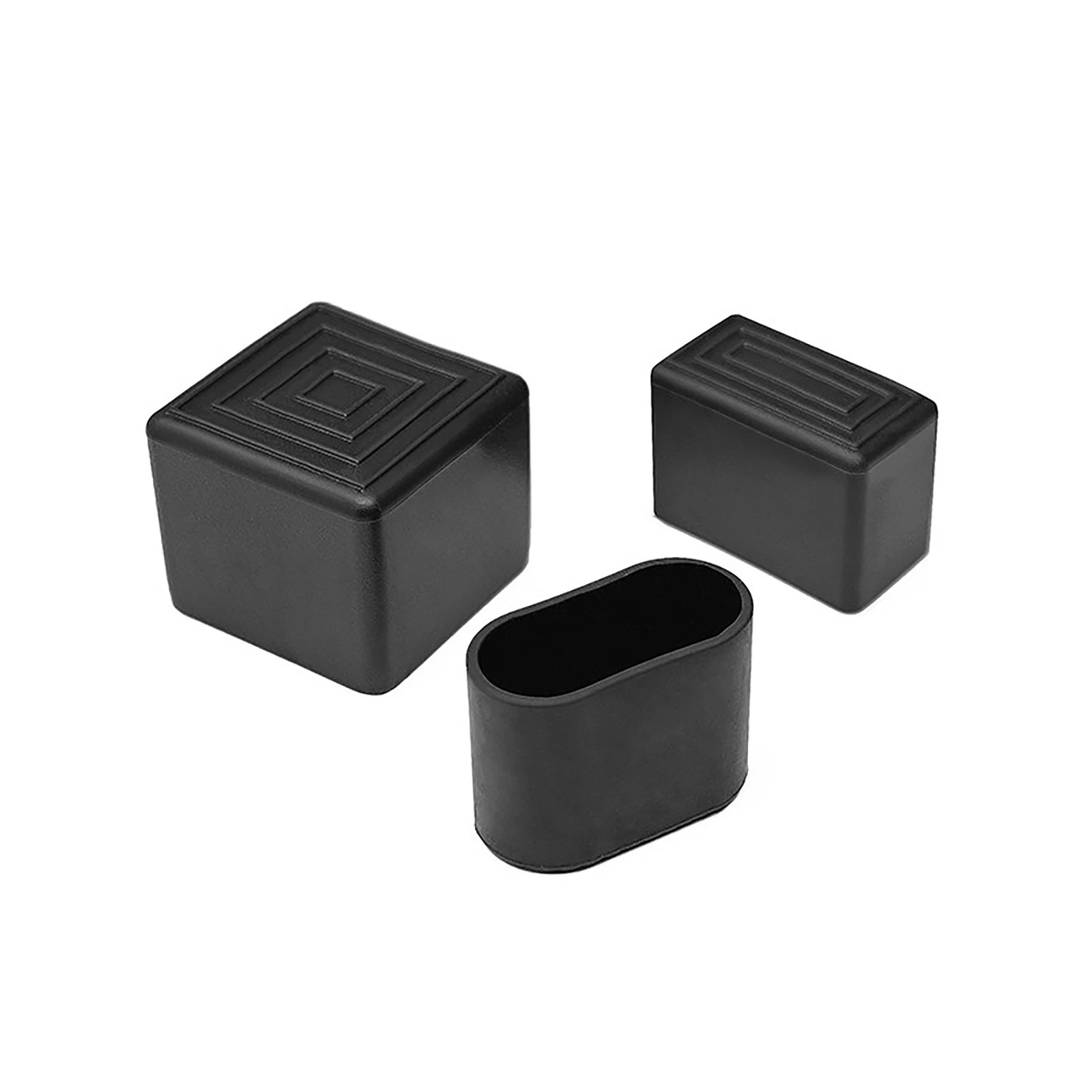 Round Square Rectangular Ferrules Furniture Feet Chair Leg Caps Bungs Rubber, view 4