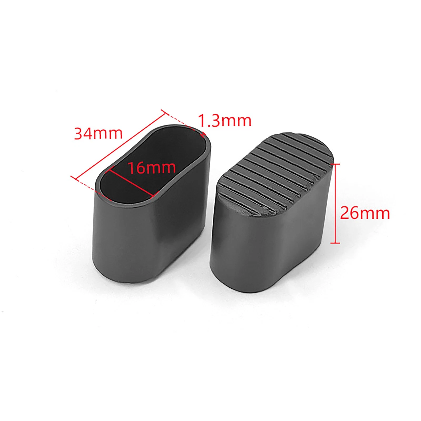 Round Square Rectangular Ferrules Furniture Feet Chair Leg Caps Bungs Rubber, view 6