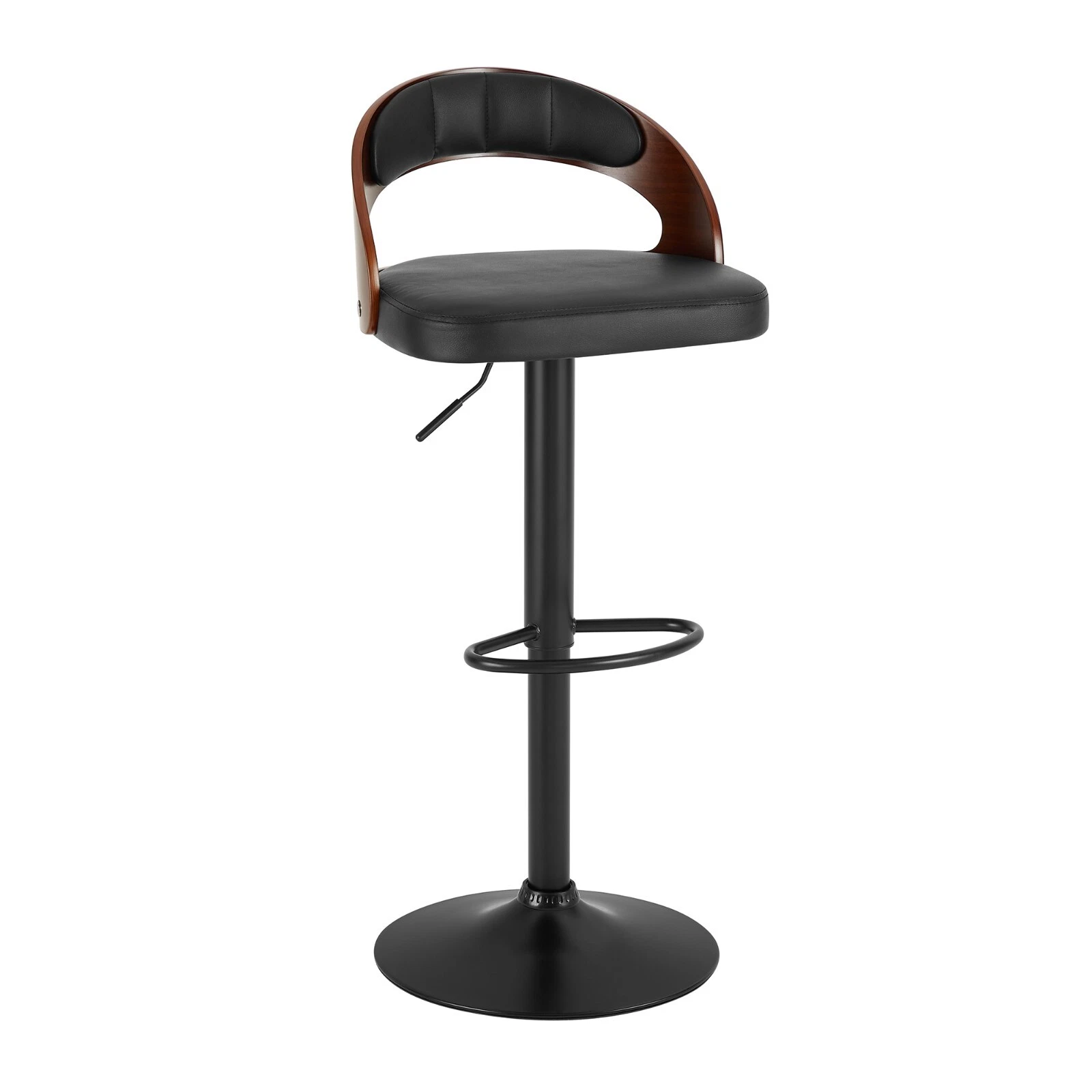 Set of 2 Adjustable Swivel Bar Stools PU Leather Counter Height Stools, view 26