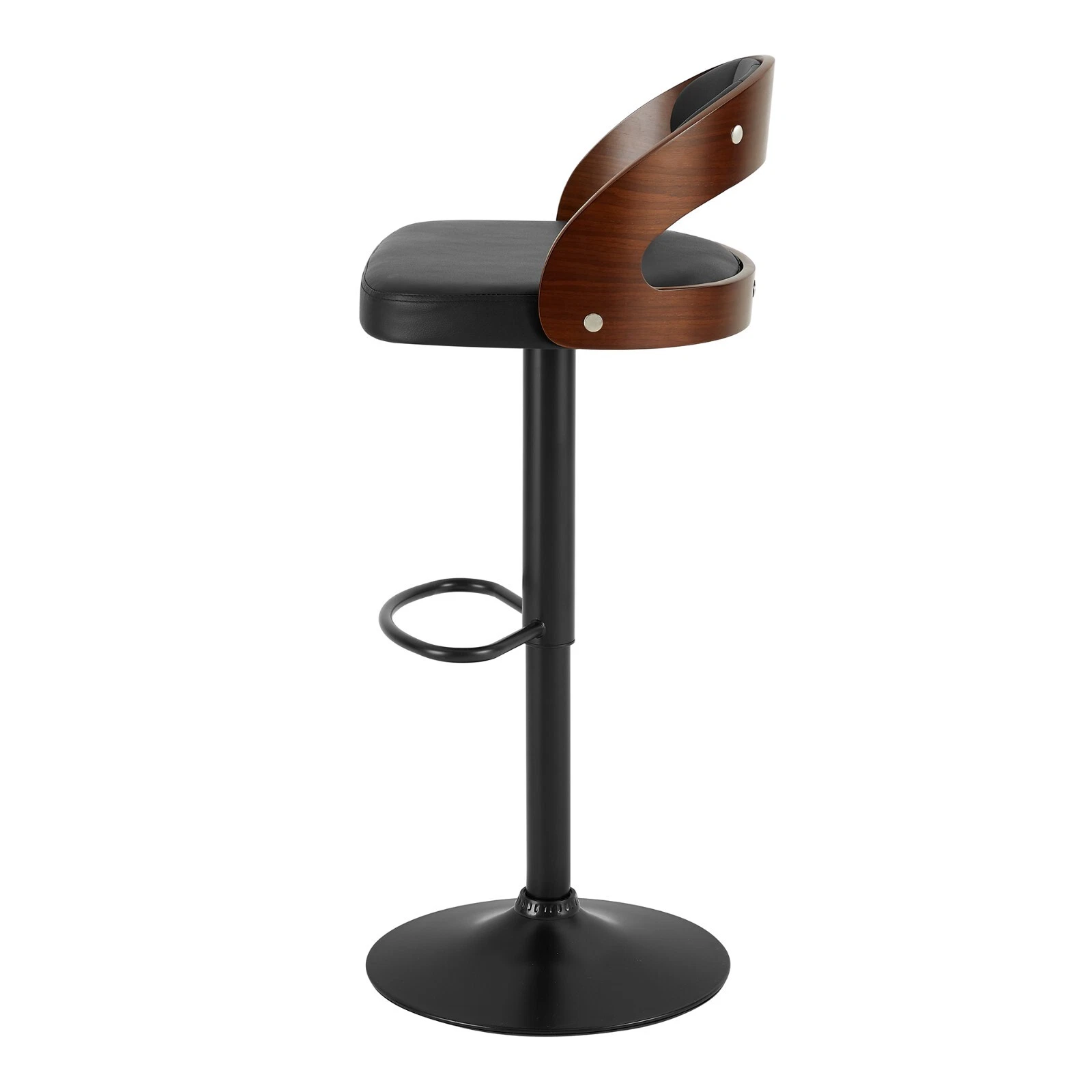 Set of 2 Adjustable Swivel Bar Stools PU Leather Counter Height Stools, view 27