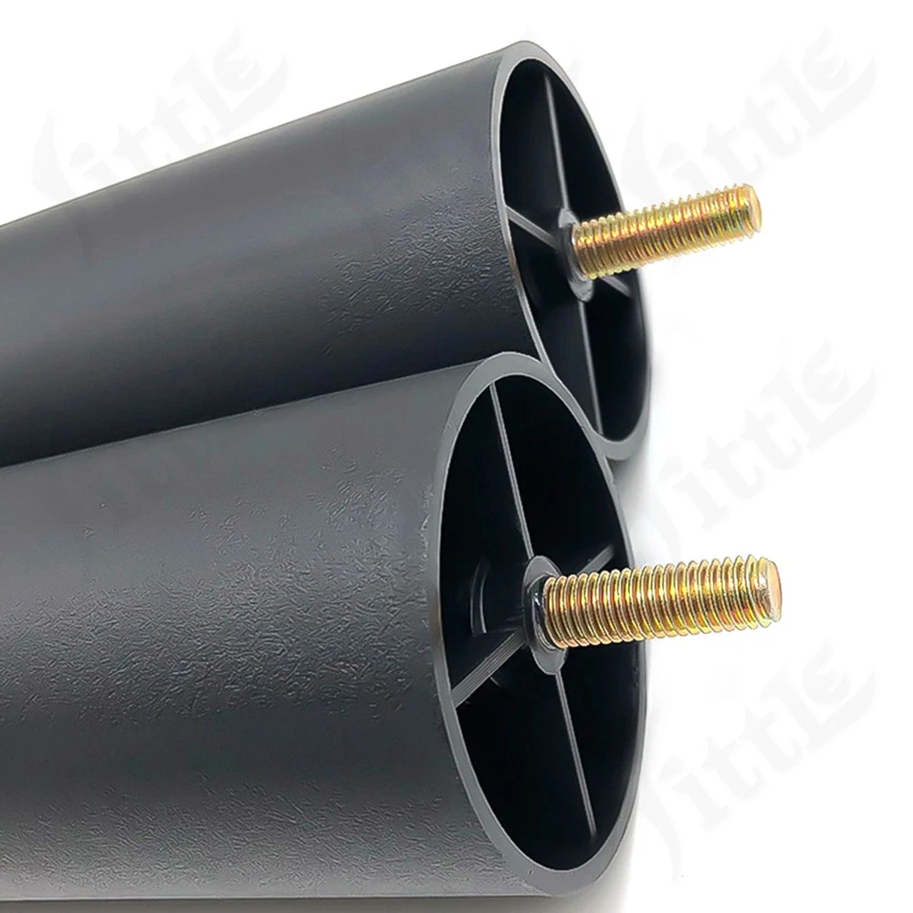 Black Plastic Screw In Furniture Feet Glide Divan Bed Base Legs Sofa Chair Feet, view 8