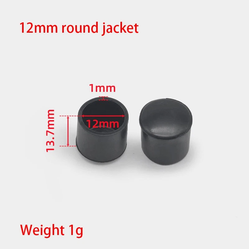 Round Rubber Furniture Foot Table Chair Leg End Cap Cover Tips Floor Protector, view 12