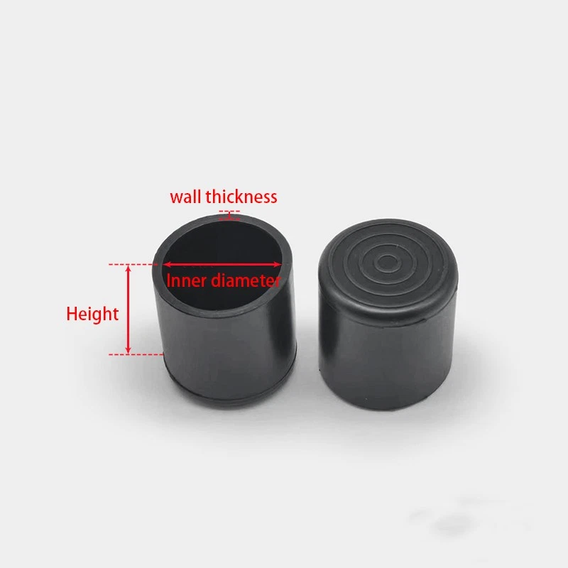 Round Rubber Furniture Foot Table Chair Leg End Cap Cover Tips Floor Protector, view 2