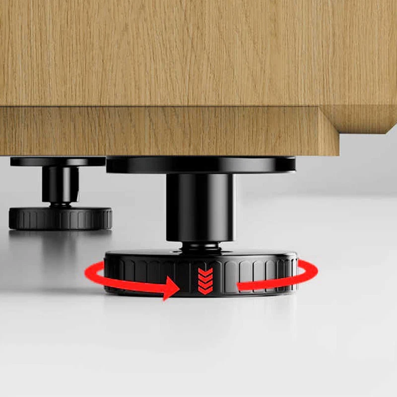 No-Drill Adjustable Metal Furniture Leg Risers Anti-Slip for Desk/Table/Bed, view 5