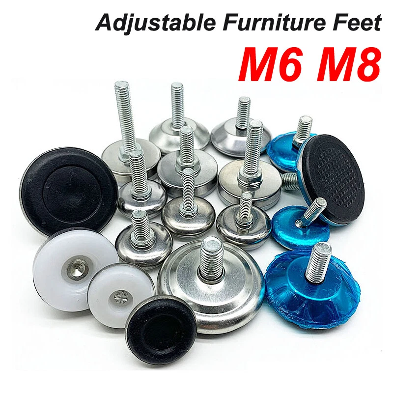 Adjustable Leveling Furniture Feet M6 M8 Screws Stainless Steel Leveling Foot