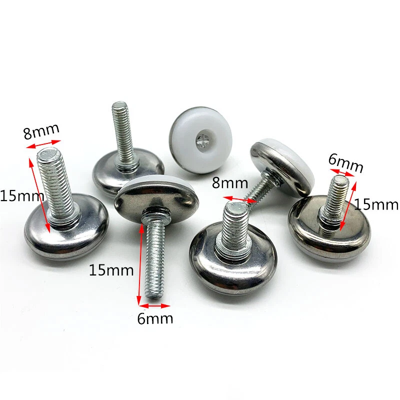 Adjustable Leveling Furniture Feet M6 M8 Screws Stainless Steel Leveling Foot, view 3