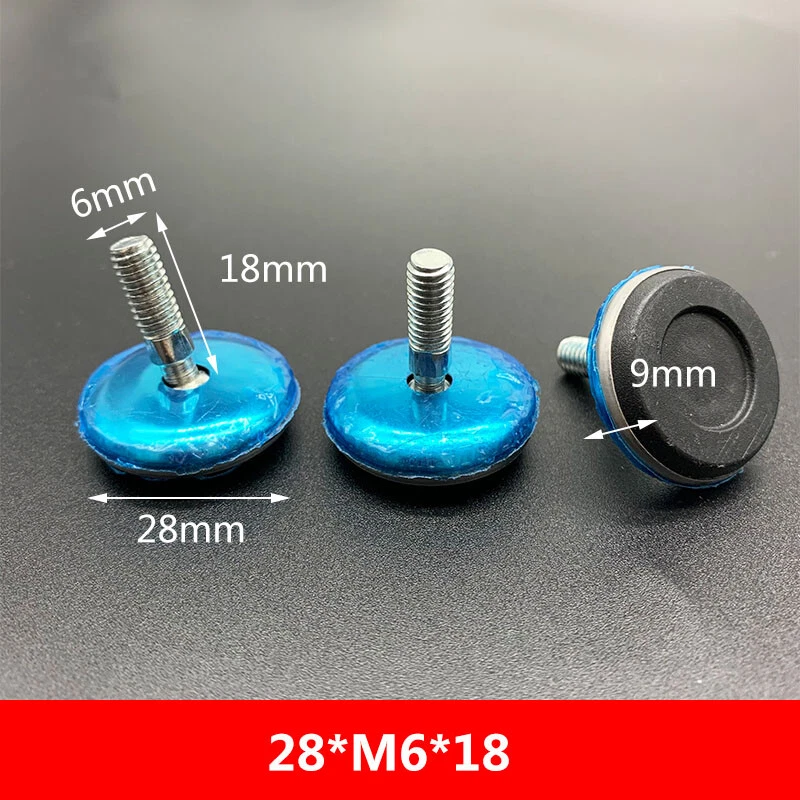 Adjustable Leveling Furniture Feet M6 M8 Screws Stainless Steel Leveling Foot, view 6