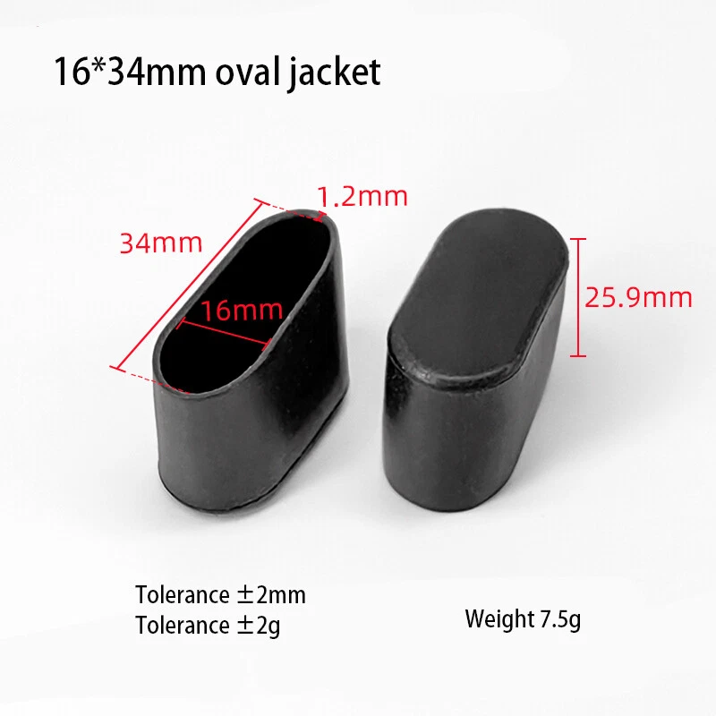 Oval Furniture Table Chair Leg End Caps Covers Floor Feet Protectors Dust Pad, view 10