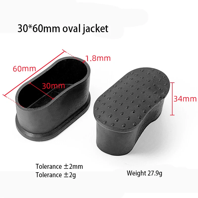 Oval Furniture Table Chair Leg End Caps Covers Floor Feet Protectors Dust Pad, view 13