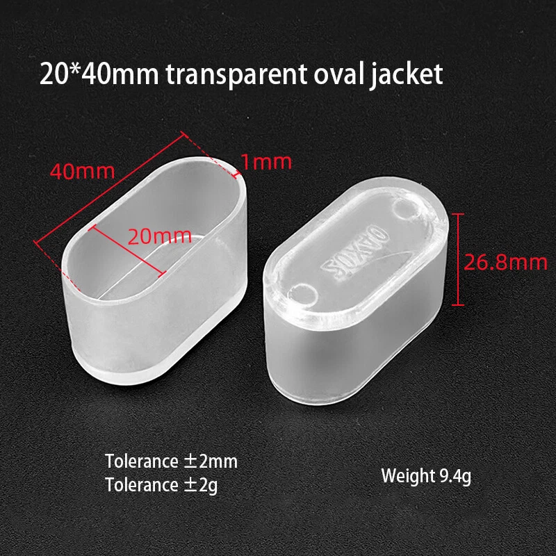Oval Furniture Table Chair Leg End Caps Covers Floor Feet Protectors Dust Pad, view 8