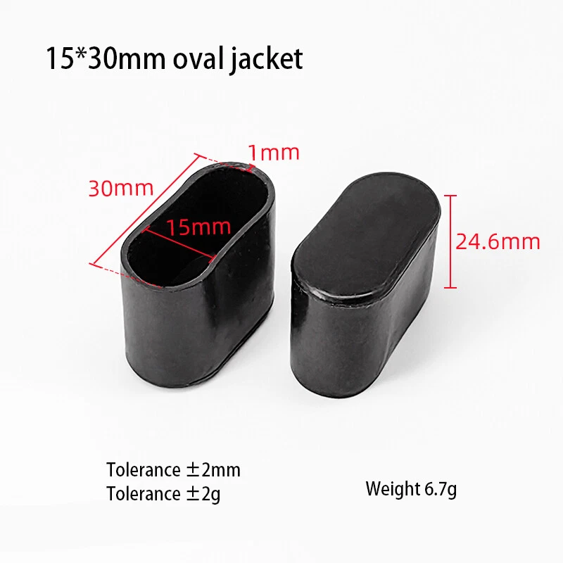 Oval Furniture Table Chair Leg End Caps Covers Floor Feet Protectors Dust Pad, view 9