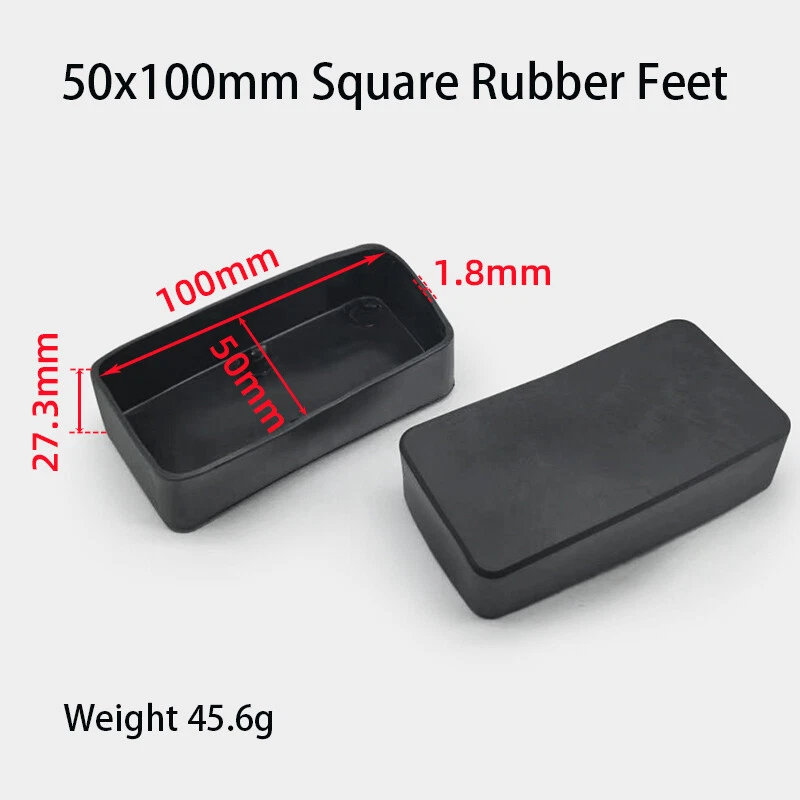 Square Rubber Furniture Foot Table Chair Leg End Caps Covers Floor Protector PVC, view 37
