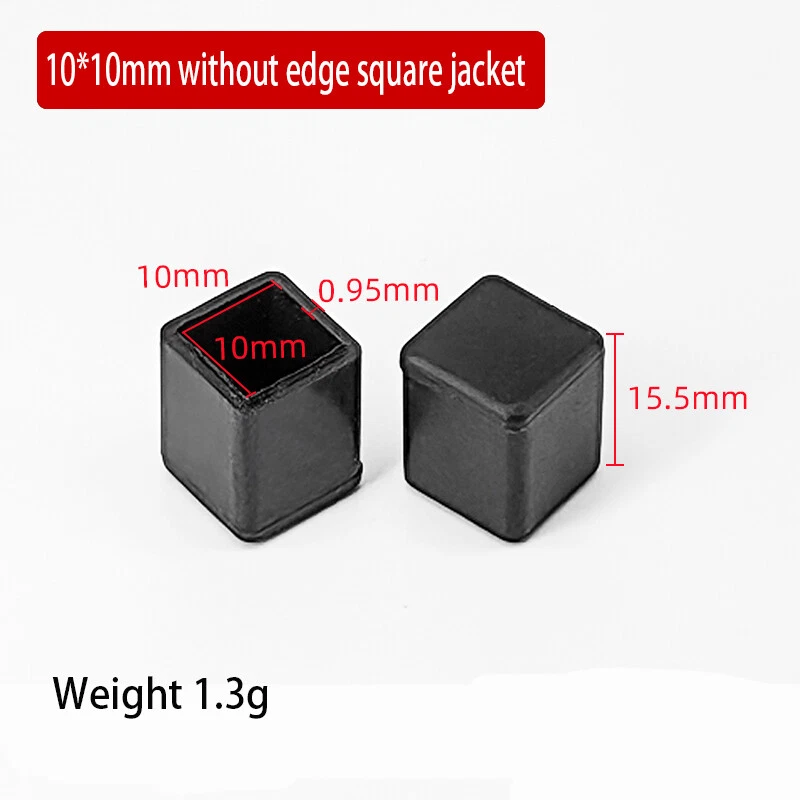Oval Square Furniture Table Chair Leg End Caps Covers Floor Feet Protectors Pad, view 13