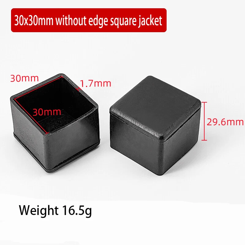 Oval Square Furniture Table Chair Leg End Caps Covers Floor Feet Protectors Pad, view 17