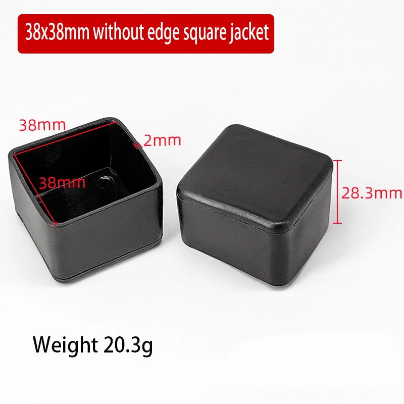 Oval Square Furniture Table Chair Leg End Caps Covers Floor Feet Protectors Pad, view 19
