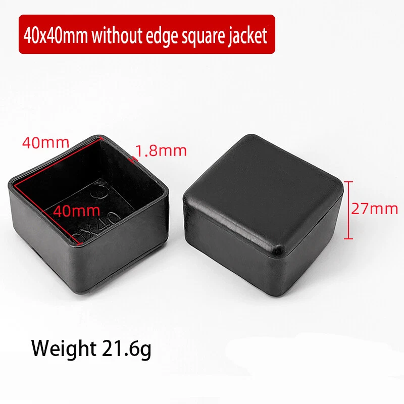 Oval Square Furniture Table Chair Leg End Caps Covers Floor Feet Protectors Pad, view 20