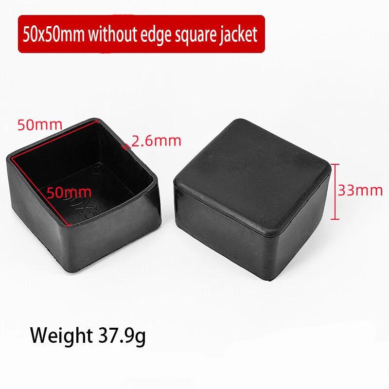 Oval Square Furniture Table Chair Leg End Caps Covers Floor Feet Protectors Pad, view 21