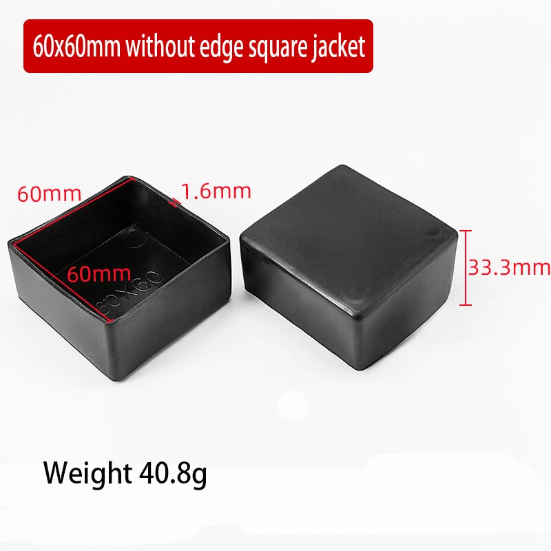 Oval Square Furniture Table Chair Leg End Caps Covers Floor Feet Protectors Pad, view 22