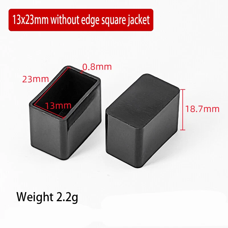 Oval Square Furniture Table Chair Leg End Caps Covers Floor Feet Protectors Pad, view 24