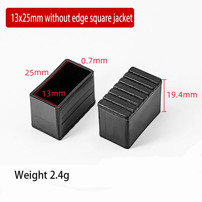 Oval Square Furniture Table Chair Leg End Caps Covers Floor Feet Protectors Pad, view 25