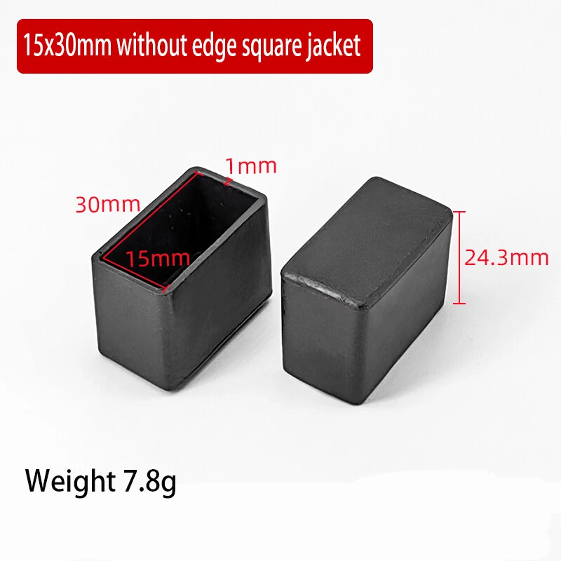 Oval Square Furniture Table Chair Leg End Caps Covers Floor Feet Protectors Pad, view 27