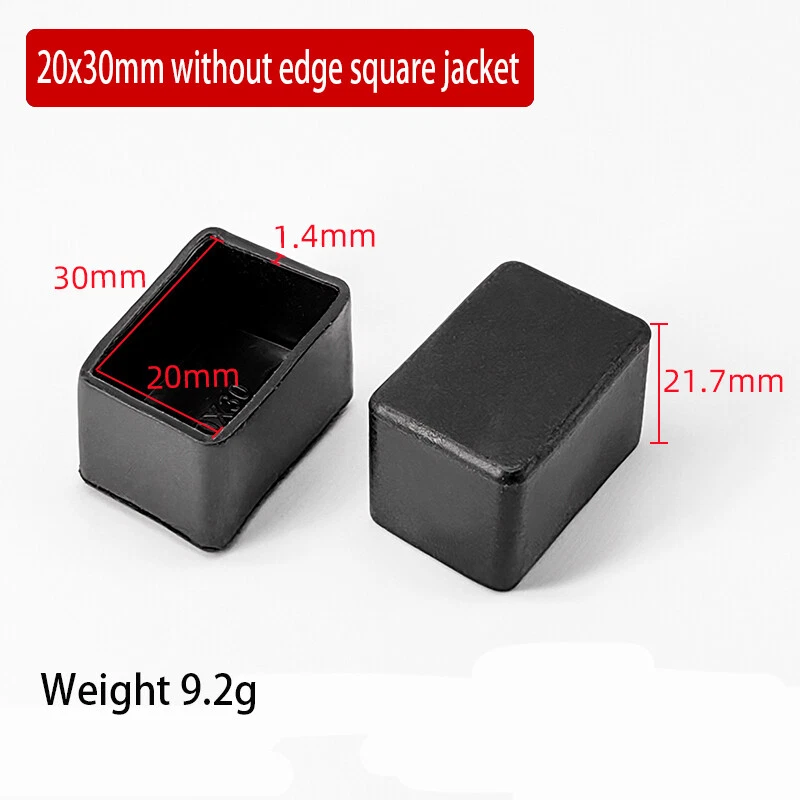 Oval Square Furniture Table Chair Leg End Caps Covers Floor Feet Protectors Pad, view 28